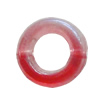 Dichroic Plastic Beads, Donut Outside diameter:11mm, Inside diameter:6mm, Sold by Bag