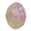 Dichroic Plastic Beads, Flat Round 10x6mm Hole:2mm, Sold by Bag