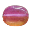 Dichroic Plastic Beads, Oval 13x10mm Hole:1mm, Sold by Bag
