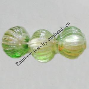 Dichroic Plastic Beads, Lantern 8x7mm Hole:1.5mm, Sold by Bag