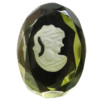 Glass Cabochons, No Hole Headwear & Costume Accessory, 18x13mm, Sold by Bag