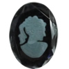 Glass Cabochons, No Hole Headwear & Costume Accessory, 29x21mm, Sold by Bag