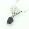 Sterling Silver Pendant/Charm with Sapphire, 15.7x7.6mm, Sold by PC