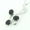 Sterling Silver Pendant/Charm with Sapphire, 23x9.6mm, Sold by PC