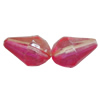 Dichroic Plastic Beads, Faceted Teardrop 12x8mm Hole:1mm, Sold by Bag
