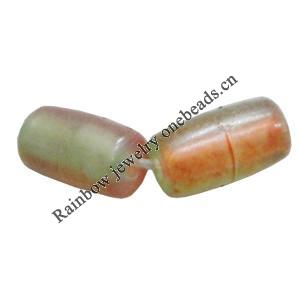 Dichroic Plastic Beads, Column 10x6mm Hole:1.5mm, Sold by Bag