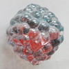 Dichroic Plastic Beads, 16x16mm Hole:1.5mm, Sold by Bag
