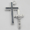 Pendant Zinc Alloy Enamel Jewelry Findings Lead-free, 30x20mm Hole:2mm, Sold by Bag