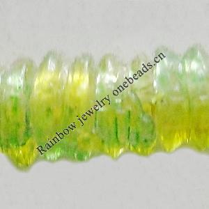 Dichroic Plastic Beads, Flat Round 4mm Hole:2mm, Sold by Bag