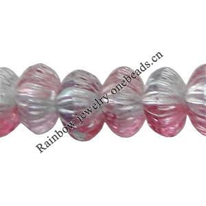 Dichroic Plastic Beads, Flat Round 4mm Hole:0.2mm, Sold by Bag