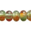Dichroic Plastic Beads, Rondelle 4mm Hole:1mm, Sold by Bag
