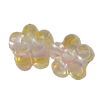 Dichroic Plastic Beads, Flower 6mm Hole:1mm, Sold by Bag