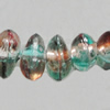 Dichroic Plastic Beads, Nugget 6mm Hole:0.5mm, Sold by Bag