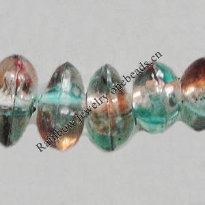 Dichroic Plastic Beads, Nugget 6mm Hole:0.5mm, Sold by Bag