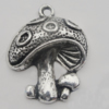 Pendant Zinc Alloy Jewelry Findings Lead-free, 23x19mm Hole:2mm, Sold by Bag