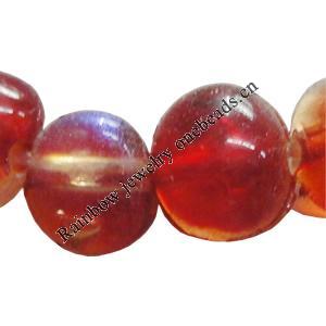 Dichroic Plastic Beads, Round 8mm Hole:0.3mm, Sold by Bag