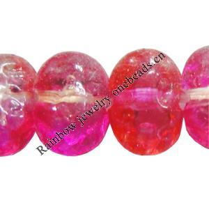 Dichroic Plastic Beads, Oval 7x5mm Hole:0.2mm, Sold by Bag
