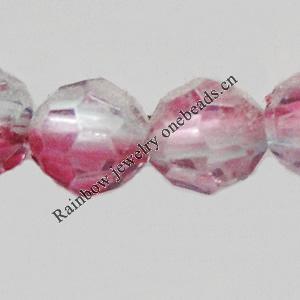 Dichroic Plastic Beads, 6mm Hole:0.2mm, Sold by Bag