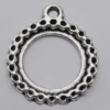 Pendant Zinc Alloy Jewelry Findings Lead-free, 21x18mm Hole:1.5mm, Sold by Bag