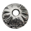Bead Zinc Alloy Jewelry Findings Lead-free, Flower 6mm Hole:1mm, Sold by Bag