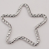 Iron Jumprings, Lead-Free Split, Star 37mm, Sold by Bag