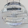 Transparent Acrylic Beads, Faceted Round 35mm Hole:2mm, Sold by Bag 