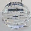 Transparent Acrylic Beads, Faceted Round 35mm Hole:2mm, Sold by Bag 