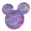 Transparent Acrylic Beads, Animal Head 50x50mm Hole:3mm, Sold by Bag 