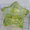 Transparent Acrylic Beads, Faceted Star 47mm Hole:4mm, Sold by Bag 