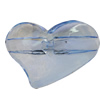 Transparent Acrylic Beads, Heart 65x55mm Hole:2mm, Sold by Bag 