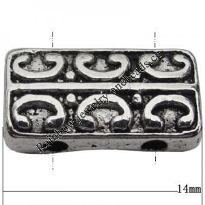 Connector  Zinc Alloy Jewelry Findings Lead-free, 14x8mm Hole:1mm, Sold by Bag
