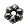 Bead Zinc Alloy Jewelry Findings Lead-free, Flower 5mm Hole:1mm, Sold by Bag