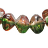 Dichroic Plastic Beads, Nugget 7x7mm Hole:1mm, Sold by Bag