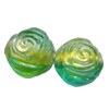 Dichroic Plastic Beads, Flower 8mm Hole:1.5mm, Sold by Bag