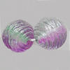 Dichroic Plastic Beads, Round 10x10mm Hole:1.5mm, Sold by Bag