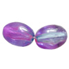 Dichroic Plastic Beads, Oval 10x8mm Hole:2mm, Sold by Bag