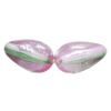Dichroic Plastic Beads, Teardrop 12x7mm Hole:1mm, Sold by Bag