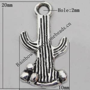 Pendant Zinc Alloy Jewelry Findings Lead-free, 20x10mm Hole:2mm, Sold by Bag