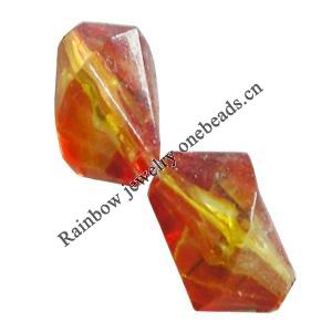 Dichroic Plastic Beads, Nugget 13x10mm Hole:0.5mm, Sold by Bag