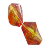 Dichroic Plastic Beads, Nugget 13x10mm Hole:0.5mm, Sold by Bag