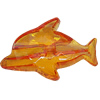 Transparent Acrylic Beads, Dolphin 61x42mm Hole:3mm, Sold by Bag 