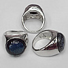 Lampwork Glass Rings, Metal Alloy & Dichroic Glass,Mixed color, 16mm, Hole:About 20mm, Sold by PC