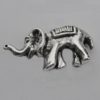 Bead Zinc Alloy Jewelry Findings Lead-free, Elephant 20x10mm Hole:1mm, Sold by Bag