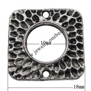 Connector  Zinc Alloy Jewelry Findings Lead-free, 18x10mm Hole:1mm, Sold by Bag