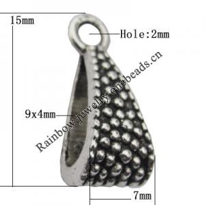 Connector  Zinc Alloy Jewelry Findings Lead-free, 15x7mm,9x4mm Hole:2mm, Sold by Bag