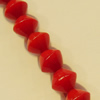16-Inch Coral Beads, Bicone 5mm Hole:0.1mm, Sold by Strands