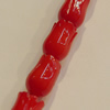 16-Inch Coral Beads, 9x6mm Hole:0.1mm, Sold by Strands