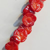 16-Inch Coral Beads, 8x6mm Hole:0.1mm, Sold by Strands