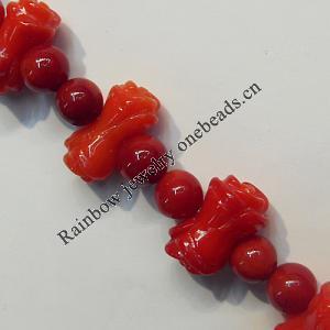 Coral Beads, 5mm-9x6mm Hole:0.1mm, Sold by KG