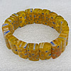 Millefiori Lampwork Glass Bracelet, 10x17mm Length:About 19mm, Sold by Strand